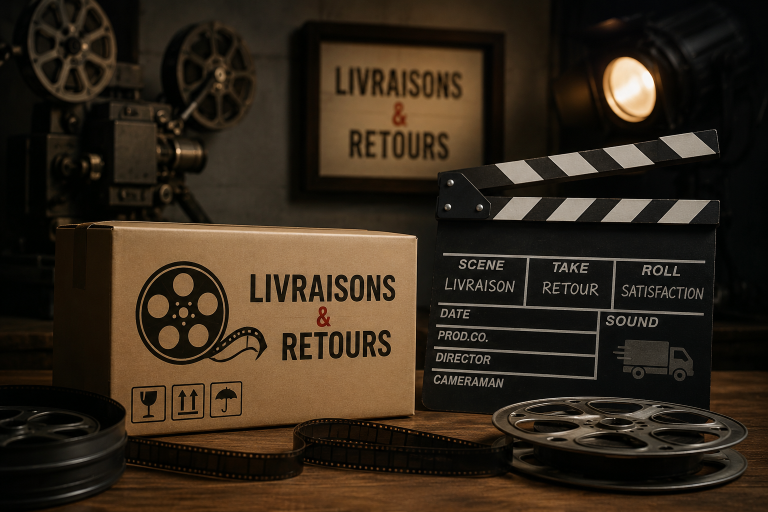 Emballages avec matériels de cinéma