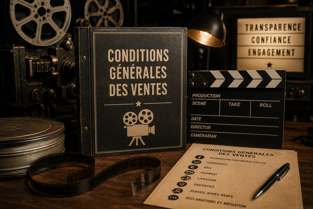 Texte CGV et matériel cinéma
